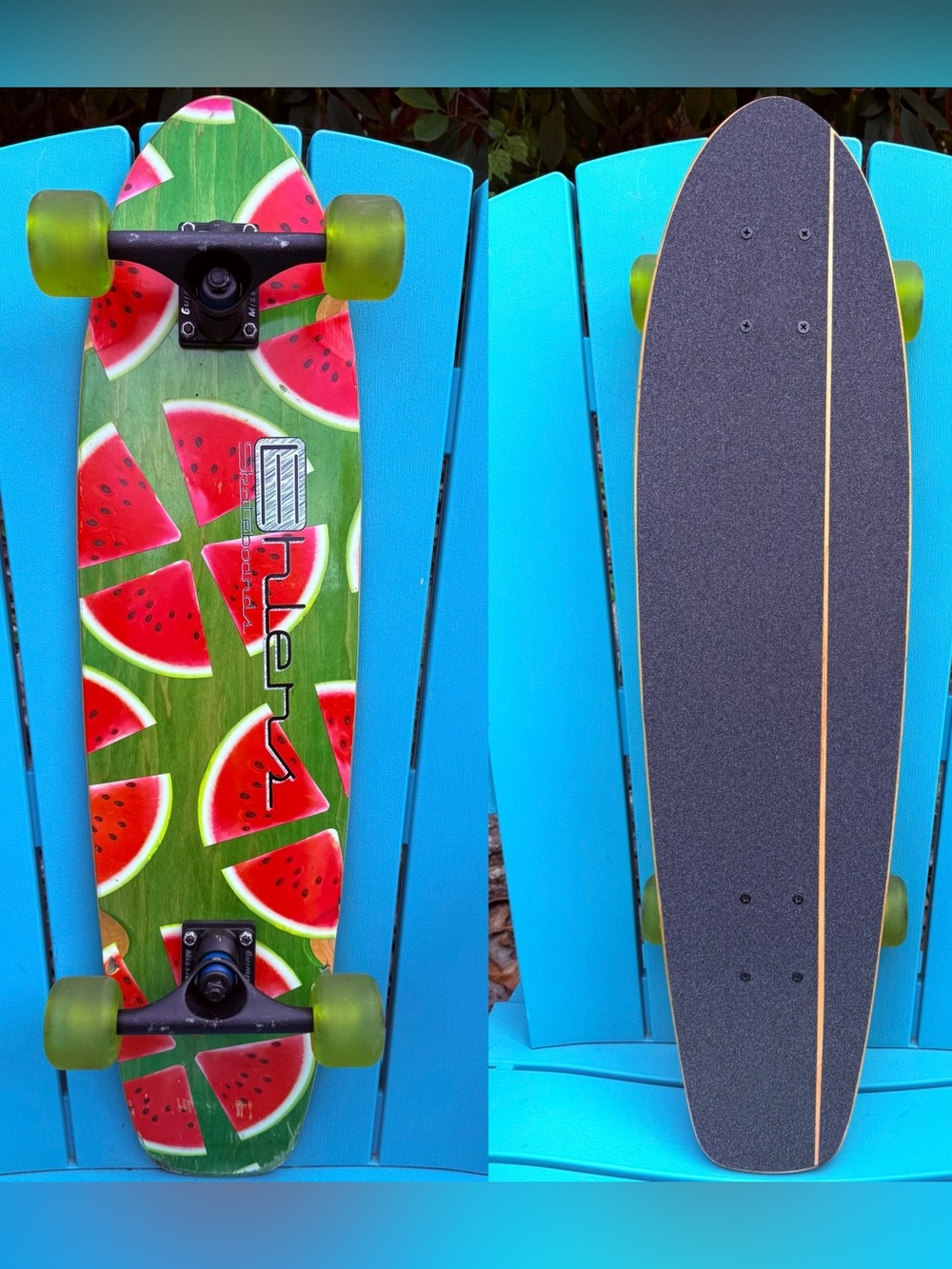 Ehlers Skateboards Watermelon Mini Cruiser 8.0” x 31.75” Gullwing Mission Trucks